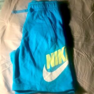 Blue Nike shorts
